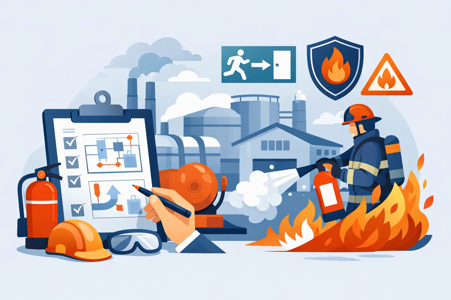 Plan prévention incendie usine: points clés