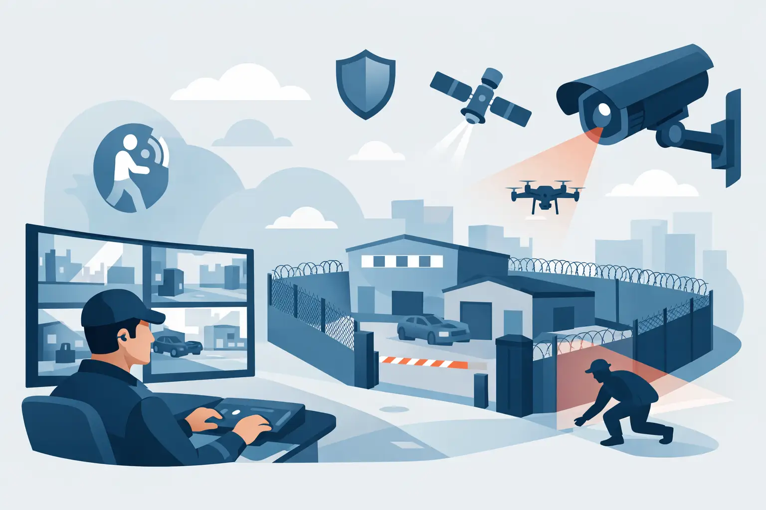 Service de surveillance espace clos fiable