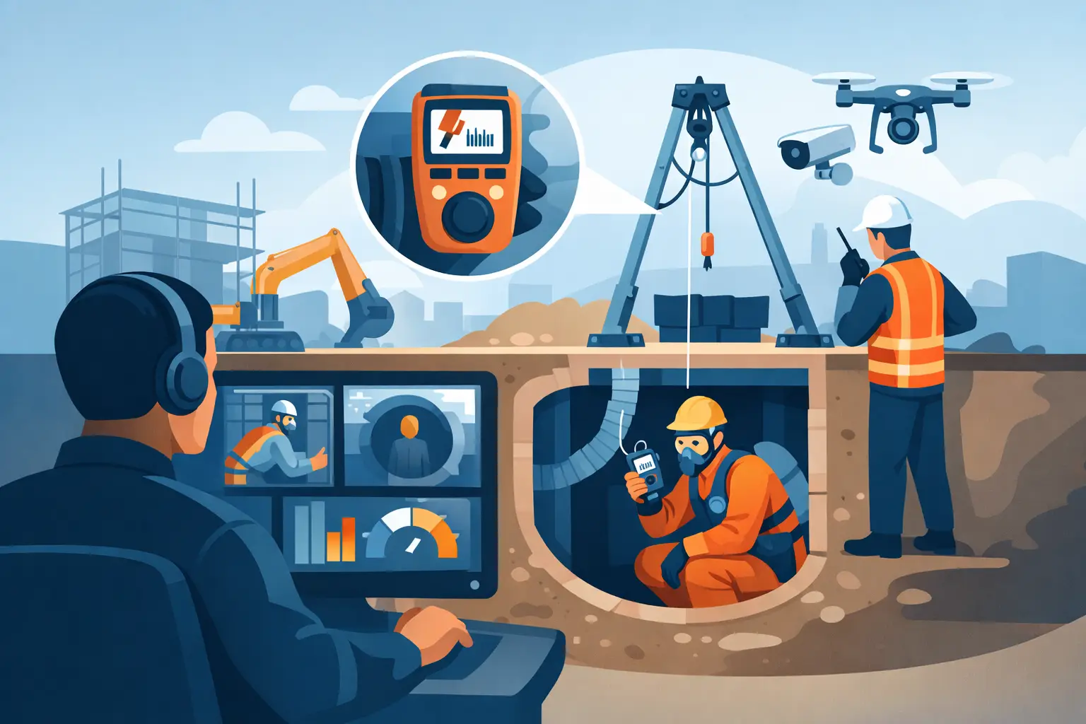 Surveillance espace clos chantier - enjeux clés
