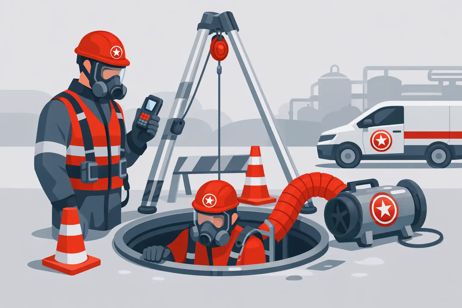 Travaux en espace clos - réduire le risque